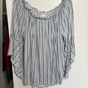 Time and Tru Off The Shoulder Top